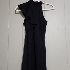 Black one sleeve dress
